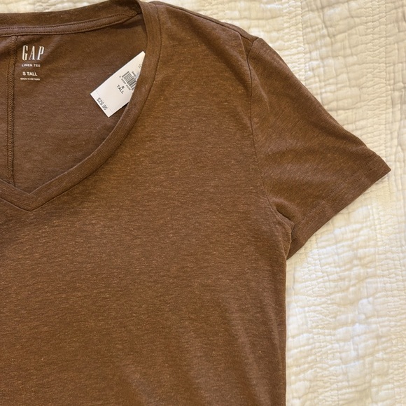 Tall Gap Linen Blend Shirt | Linen Tshirt - Picture 3 of 9